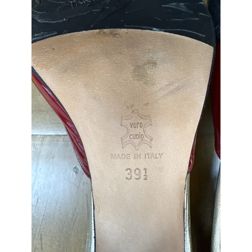 Taryn Rose Red Patent Leather Heels - Picture 7 of 12